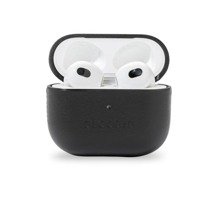 Decoded Leather Aircase Lite For Airpods Gen 3 Black