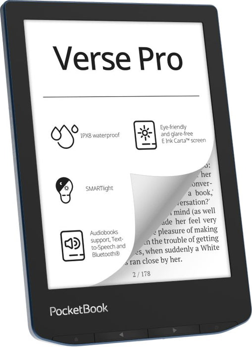 EAN 7640152094965 - PocketBook Verse Pro lectore de e-book Pantalla táctil 16 GB Wifi Negro, Azul imagen 3