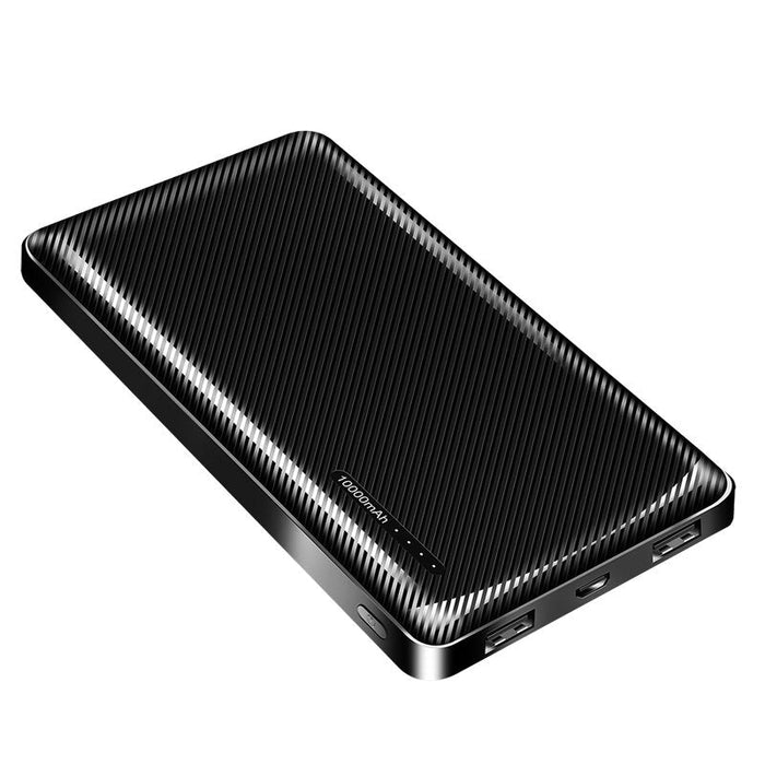 Logilink Pa0316 Power Bank, Li-Po, 10,000 Mah, 2x Usb-A, Usb-C, Black