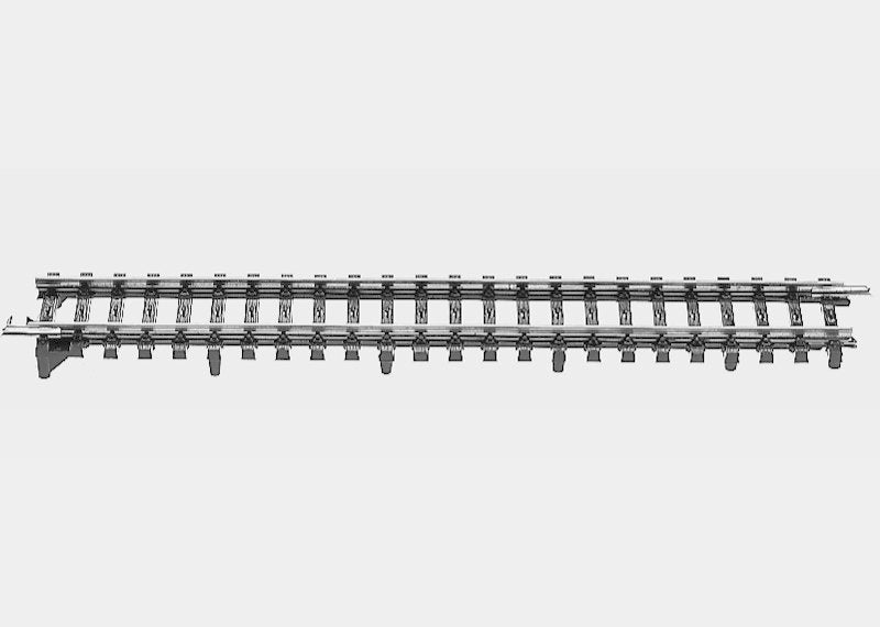 Märklin H0 K-Gleis Sin Bettung 2291übergangsgleis 180 Mm 1 Set
