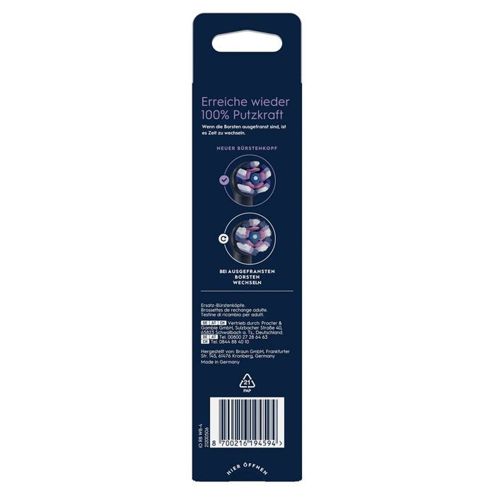 EAN 8700216194594 - Oral-B iO 4 pieza(s) Negro imagen 3
