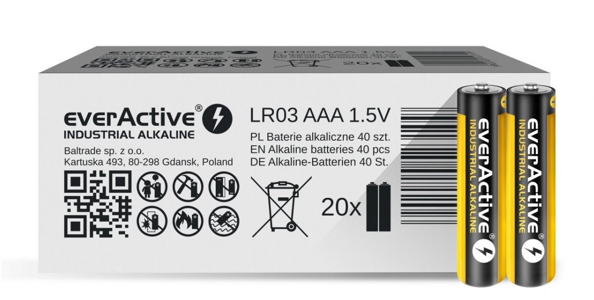 EAN 5902020523109 - Everactive EVLR03S2IK pila doméstica Batería de un solo uso AAA Alcalino imagen 1