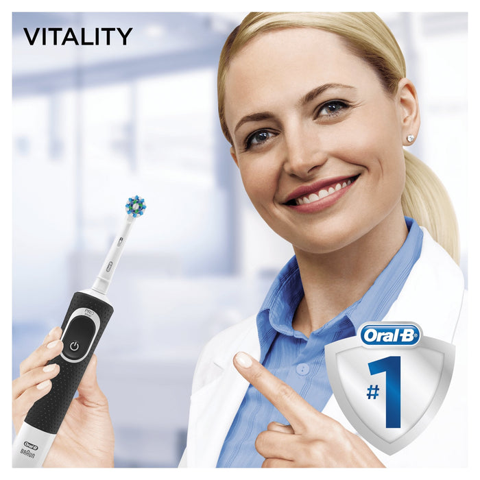 Braun Oral-B Vitality 100 Cross Action Negro Cepillo De Dientes ElãÂ°Ctrico Con TecnologãÂA 2d Y Temporizador