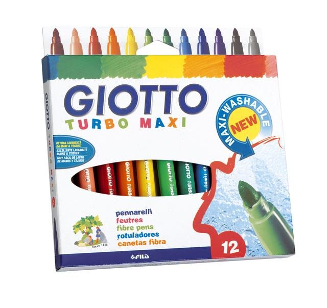 EAN 8000825493362 - Giotto Turbo Maxi rotulador Negro 12 pieza(s) imagen 1