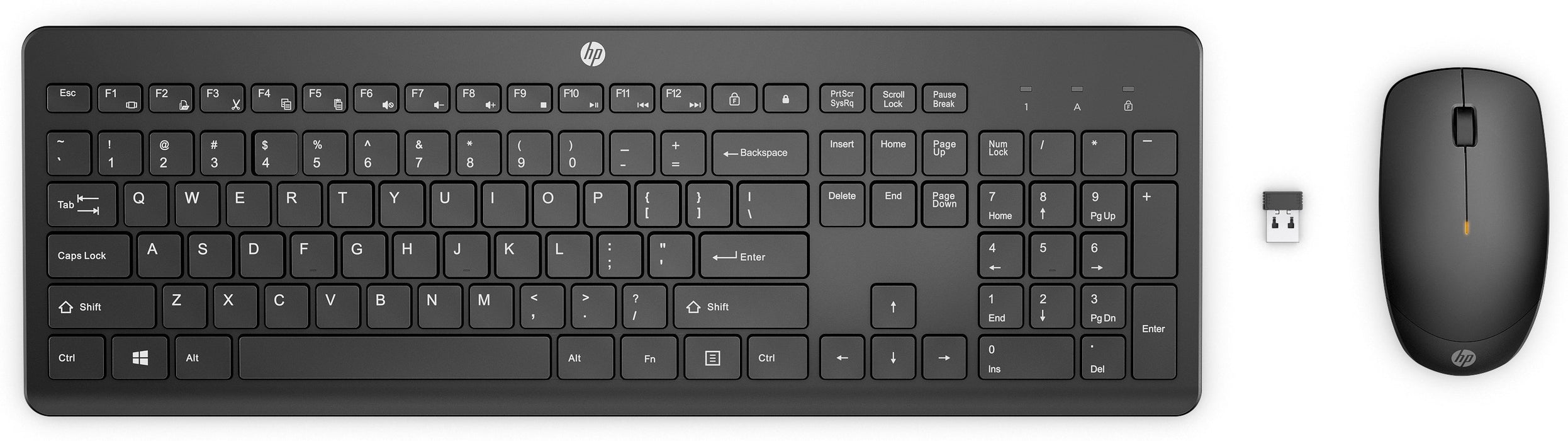 EAN 0195122606084 - HP 235 Wireless Mouse and Keyboard Combo teclado Ratón incluido Oficina RF inalámbrico Negro imagen 1