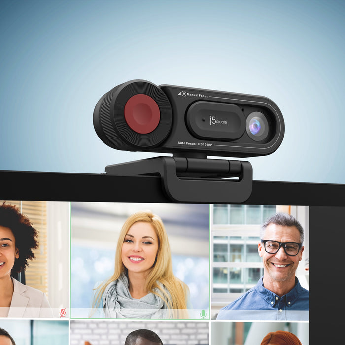 J5create Jvu250-N Cámara Web Hd De Alta Definición Con Interruptor De Enfoque Manual Y Automático