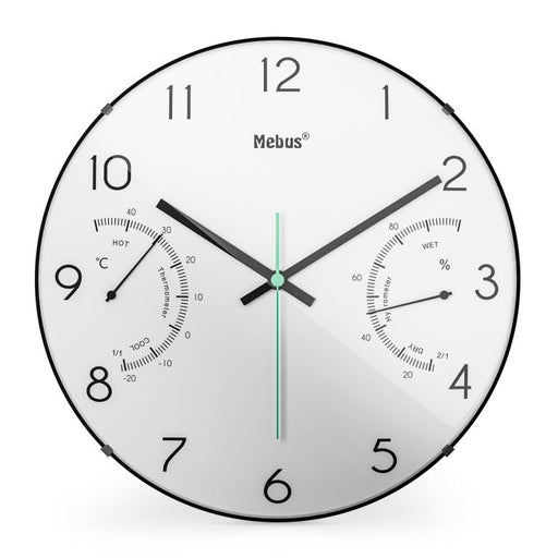 EAN 4007218161062 - Mebus 16106 Quarz-Wanduhr Reloj de cuarzo Alrededor Negro, Blanco imagen 1