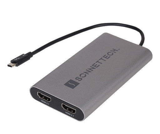 EAN 732311013881 - Sonnet TB-DHDMI-21 adaptador de cable de vídeo 0,2 m Thunderbolt 3 2 x HDMI Gris imagen 1