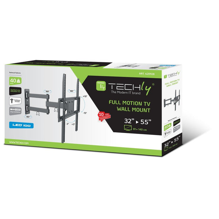Techly Ica-Plb 320mt Soporte De Pared Para Tv 32-55" Led/Lcd 35kg Giratorio Inclinable