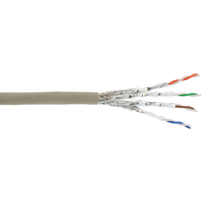 Cable De Red Inline S/Ftp Pimf Cat.6a Libre De Halógenos 500mhz Gris 100m