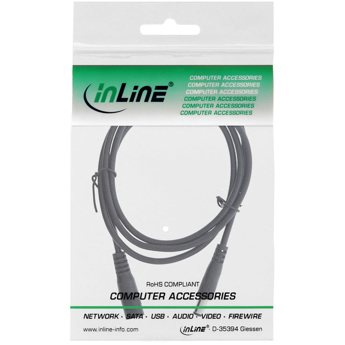 EAN 4043718308842 - InLine 26901B cable de transmisión Negro 1 m 5.5 x 2.1 mm imagen 2
