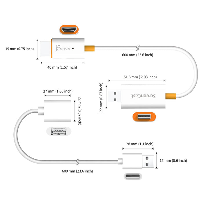 EAN 4712795085471 - j5create SCREENCAST WIRELESS DISPLAY adaptador de pantalla inalámbrico imagen 3