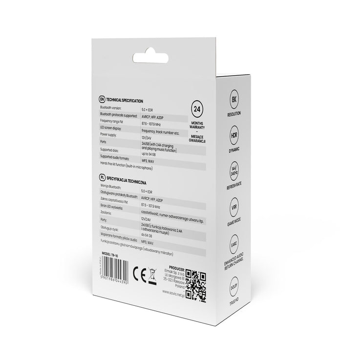 EAN 5901986046332 - Savio CL-147 Kabel HDMI v2.1, ktowy,1.8m, mied, oplot baweniany, metalowe wtyczki cable HDMI 1,8 m HDMI t imagen 4