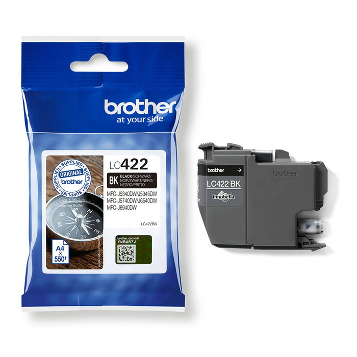 Tinta Original Brother Lc422 Negro 550pag Lc422bk