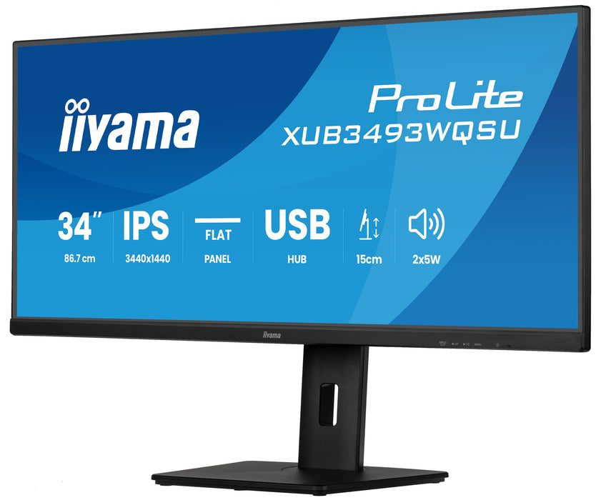 EAN 4948570125609 - iiyama ProLite XUB3493WQSU-B6 pantalla para PC 86,4 cm (34") 3440 x 1440 Pixeles UltraWide Quad HD LED Ne imagen 3