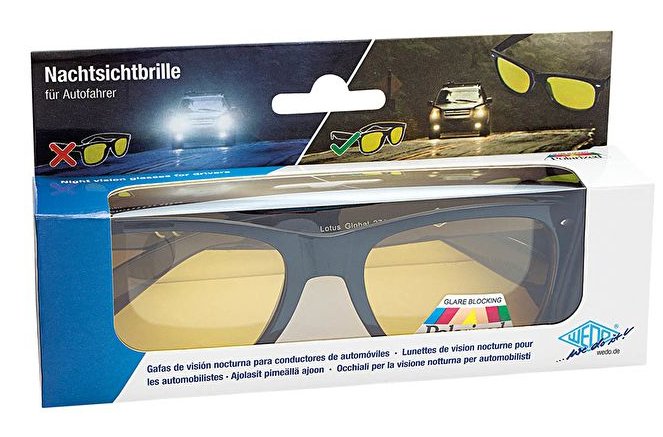 Wedo Nachtsichtbrille Negro Polarized Amarillo Getönt