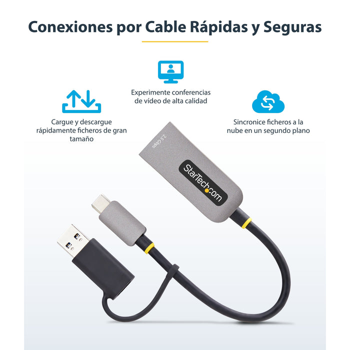 EAN 0065030905176 - StarTech.com U2GA-USB-C-ETHERNET adaptador y tarjeta de red 5000 Mbit/s imagen 12