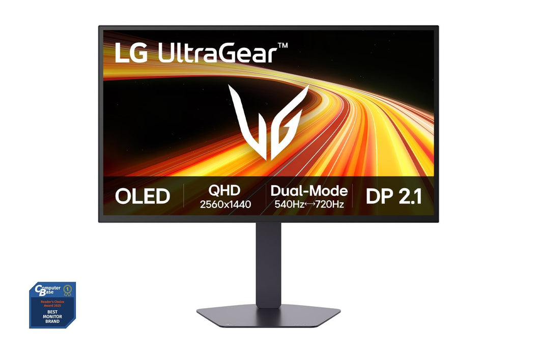 Monitor Gaming Lg 27gx790b-B Ultragear Oled, 26.5", Qhd (2560x1440), 16:9, 540hz, 0.02ms, Dp 2.2, Hdr10, Nvidia G-Sync, Freesync Premium Pro, Plano, Pivotable, Altura Ajustable, Morado Grisáceo