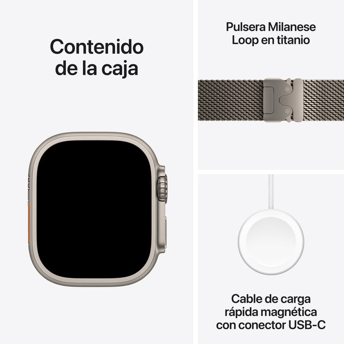 EAN 195950609868 - Apple Watch Ultra 3 OLED 49 mm Digital 422 x 514 Pixeles Pantalla táctil 5G Titanio Wifi GPS (satélite) imagen 8