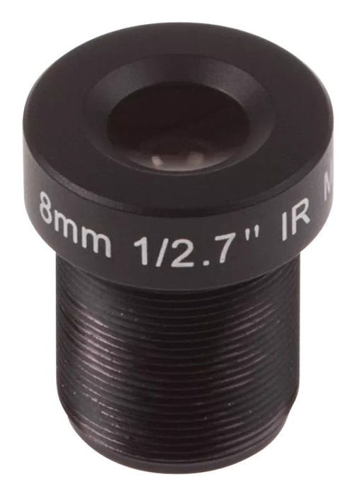 Lens M12 8.0 Mm F1.8 Ir 10p With Removable Ir Cut Filter.