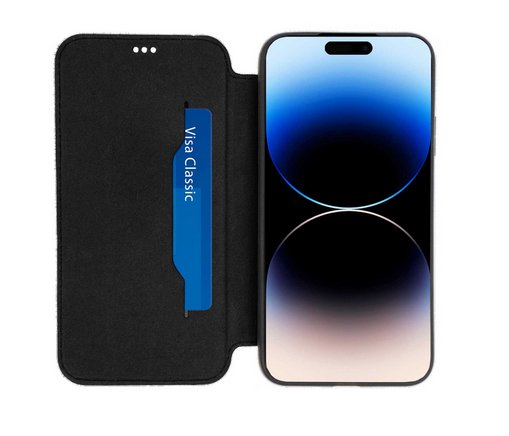 EAN 3614260030751 - Akashi ALTF0CUI14PBLK funda para teléfono móvil 15,5 cm (6.1") Folio Negro imagen 1