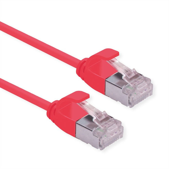 Roline Verde U Ftp Cable De Red Cat.6a (Class Ea), Lsoh, Slim, Rot, 3 M