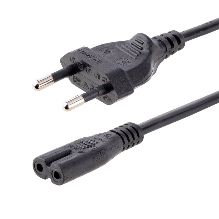 EAN 65030894371 - StarTech.com 752E-3M-POWER-LEAD cable de transmisión Negro CEE7/16 C7 acoplador imagen 1