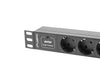 EAN 5901969416787 - Lanberg PDU-03F-0200-BK unidad de distribución de energía (PDU) 3 salidas AC 1U Negro imagen 3