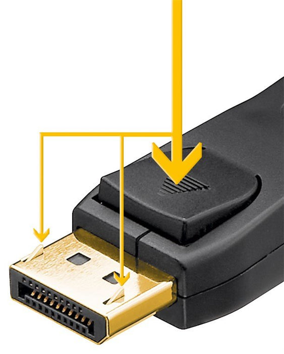 Cable Goobay 74762 Displayport 3 M Negro