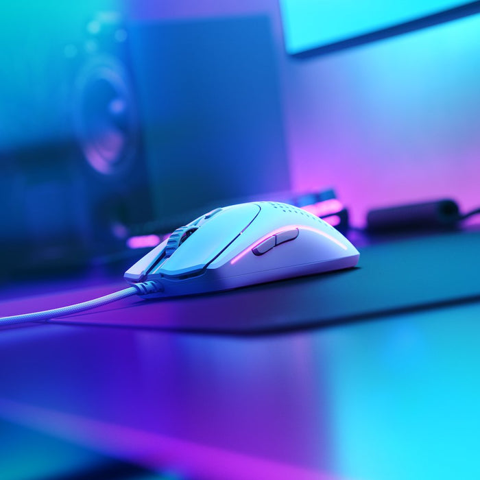 Raton  Glorious Model O 2 Usb Rgb Optical Gaming Mouse - Matte White [Glo-Ms-Ov2-Mw]