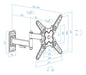EAN 8433281014503 - TooQ LP1344TN-B soporte para TV 109,2 cm (43") imagen 4