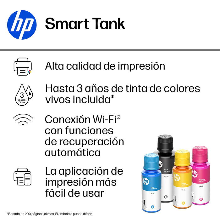 EAN 0195908302391 - HP Smart Tank 7006 All-in-One Printer Inyección de tinta térmica A4 4800 x 1200 DPI 15 ppm Wifi imagen 10
