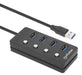 EAN 0766623180887 - Manhattan 180887 hub de interfaz USB 3.2 Gen 1 (3.1 Gen 1) Type-A 5000 Mbit/s Negro imagen 2