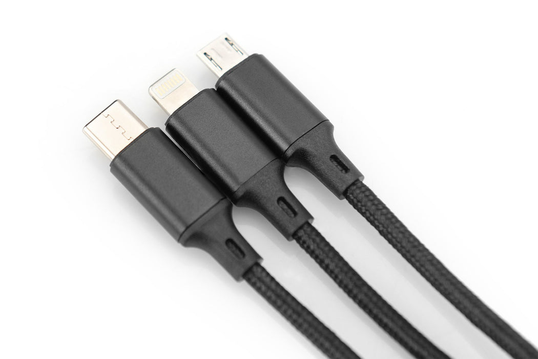EAN 4016032467113 - Digitus AK-300160-010-S cable USB USB A USB C 10 W Negro imagen 5