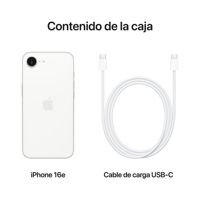 EAN 0195950051513 - Apple iPhone 16e 15,5 cm (6.1") SIM doble iOS 18 5G USB Tipo C 512 GB Blanco imagen 9