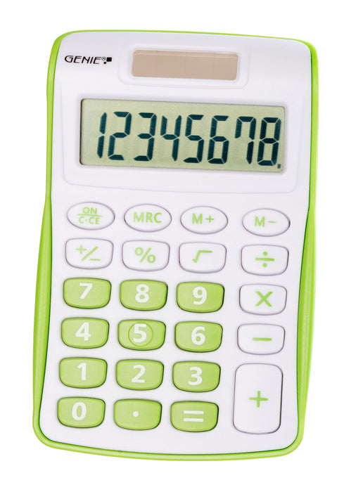 EAN 4015468124966 - Genie 120 G calculadora Bolsillo Pantalla de calculadora Verde, Blanco imagen 1