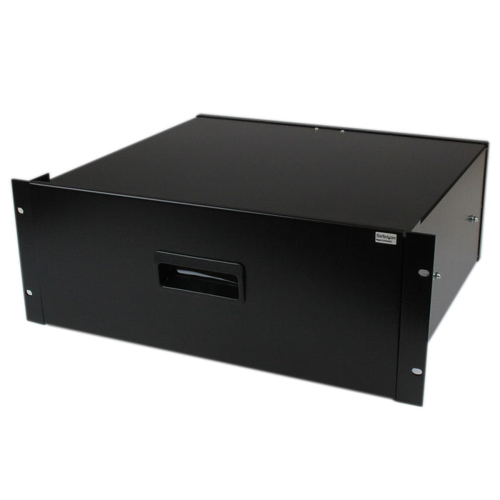 Startech.Com Cajon Metálico Acero Negro 4u 19in Pulgadas Para Montar En Armario Rack Bastidor Cajón De Almacenamiento Para Bastidor 4u Para P/N: Cabscrws1224 Rk2537bkm Rk3236bkf Rk4236bkb Rk4242bk24 Rk4242bk30 Rkqmcab12v2