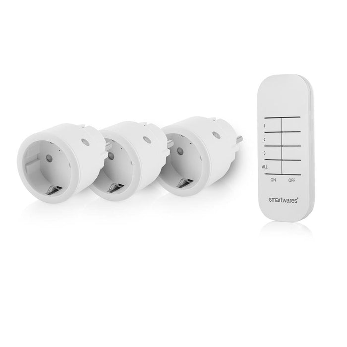 Set De Enchufes Inalámbricos Smartwares Sh4-99578 Blancos