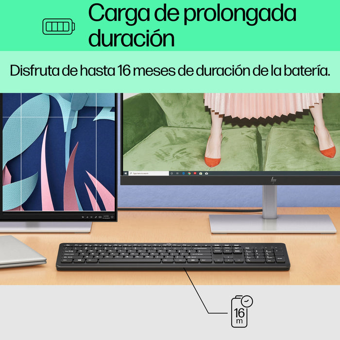 EAN 0195908430155 - HP 230 Wireless Keyboard teclado Universal RF inalámbrico Negro imagen 7
