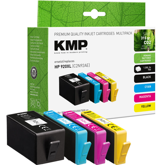 Kmp Cartucho Hp Nr. 920xl Multip. 1100-1200 S. H67v Remanufactured