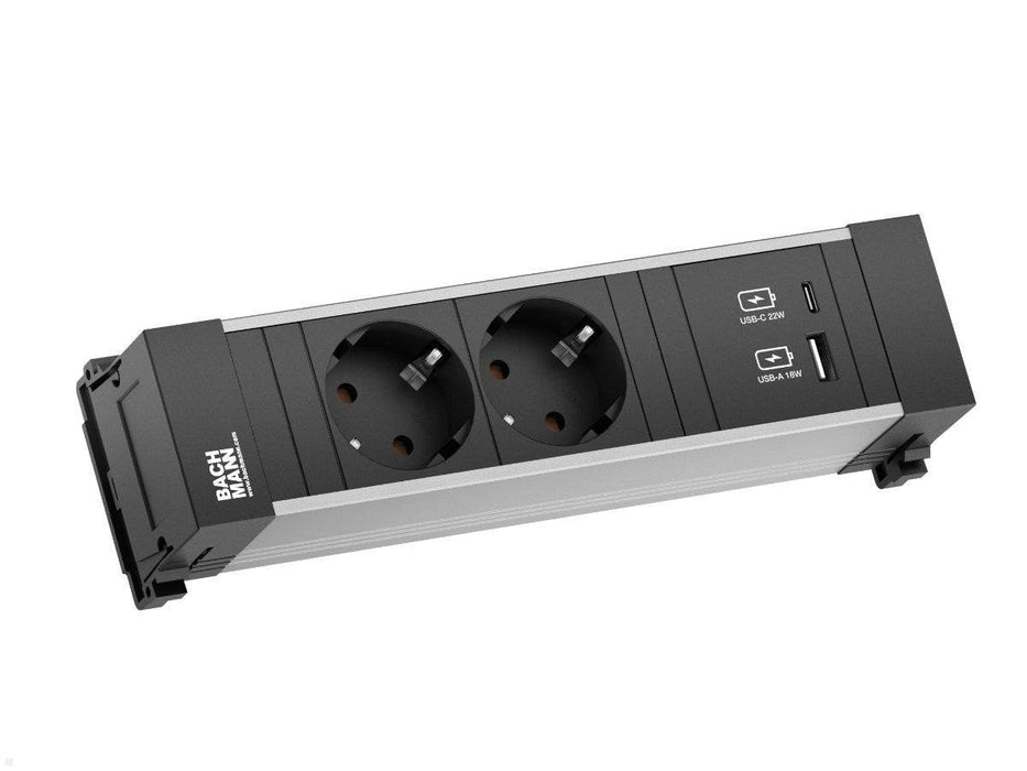 Bachmann Power Frame 2xschutzkt. Usb A&C, Usb Charger 22w 0,2m Gst18