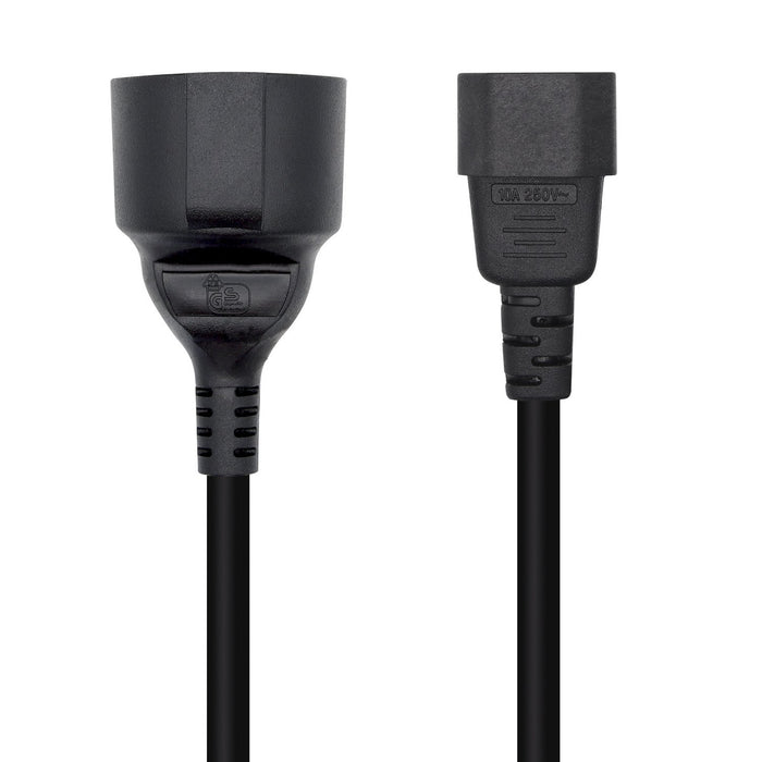 EAN 8436574705188 - AISENS A132-0467 cable de transmisión Negro 0,25 m C14 acoplador CEE7/7 imagen 1