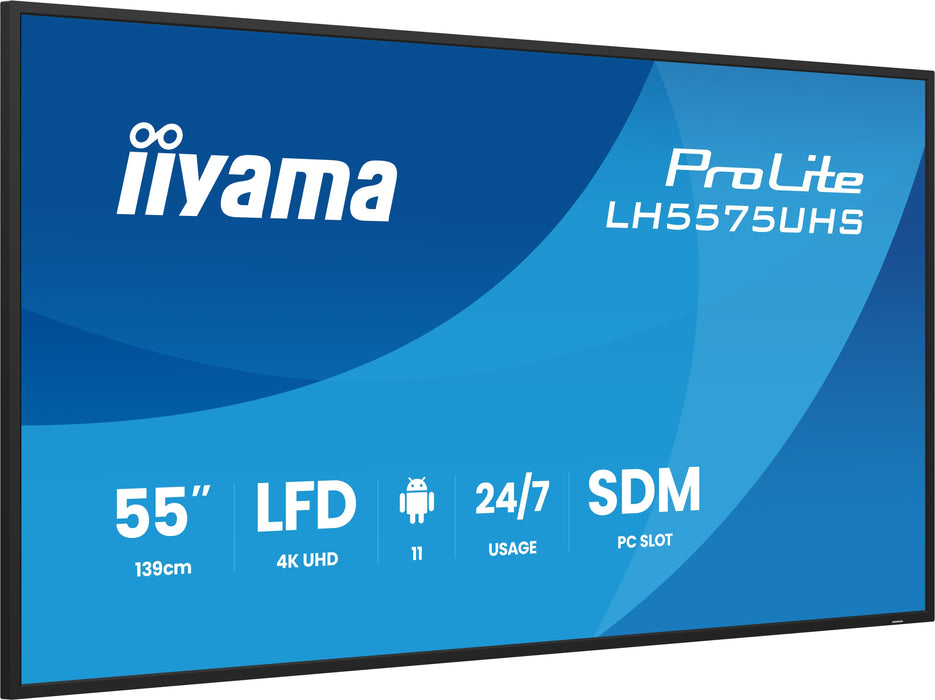 EAN 4948570125258 - iiyama LH5575UHS-B2AG pantalla de señalización Pantalla plana para señalización digital 138,7 cm (54.6")  imagen 3