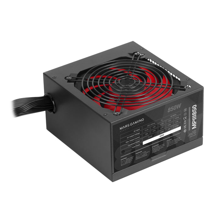 EAN 8435693102519 - Mars Gaming MPIII850 unidad de fuente de alimentación 20+4 pin ATX Negro, Rojo imagen 4