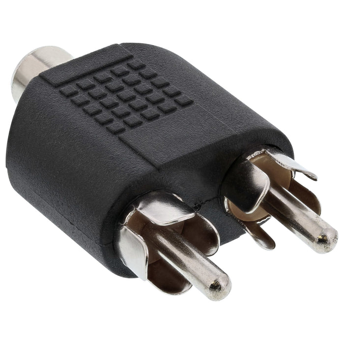 Adaptador De Audio Inline Rca Hembra A 2x Rca Macho