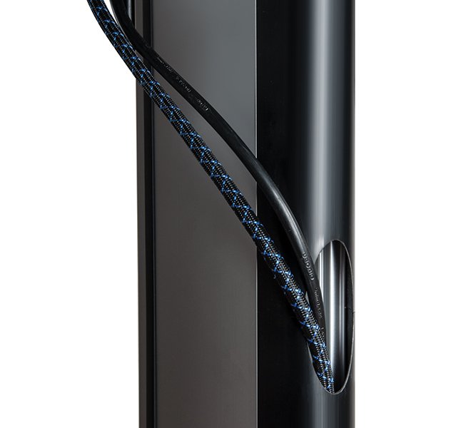 B-Tech Stütze Vertikal 0.6m Negro Aluminium