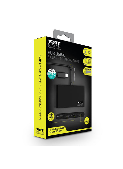 EAN 3567049001476 - Port Designs 900147 hub de interfaz USB Tipo C 5000 Mbit/s Negro imagen 2
