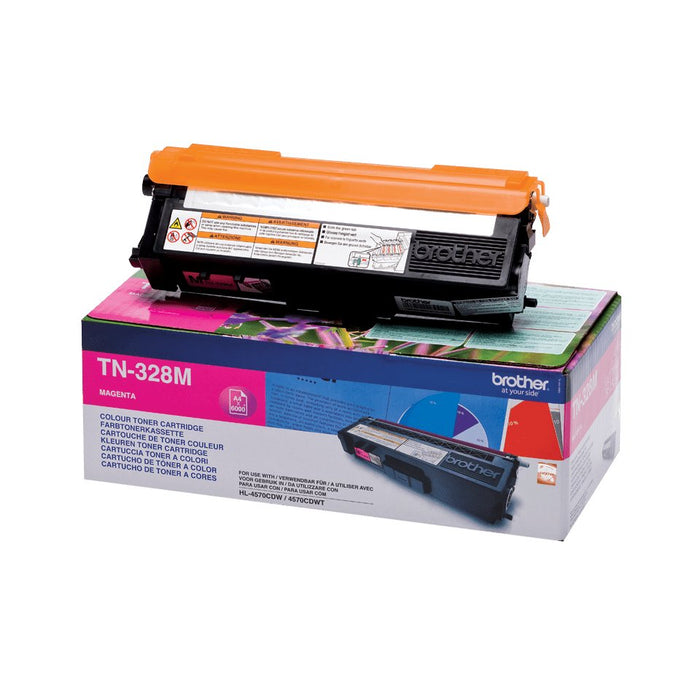 EAN 5711045271090 - Brother TN-328M cartucho de tóner 1 pieza(s) Original Magenta imagen 1