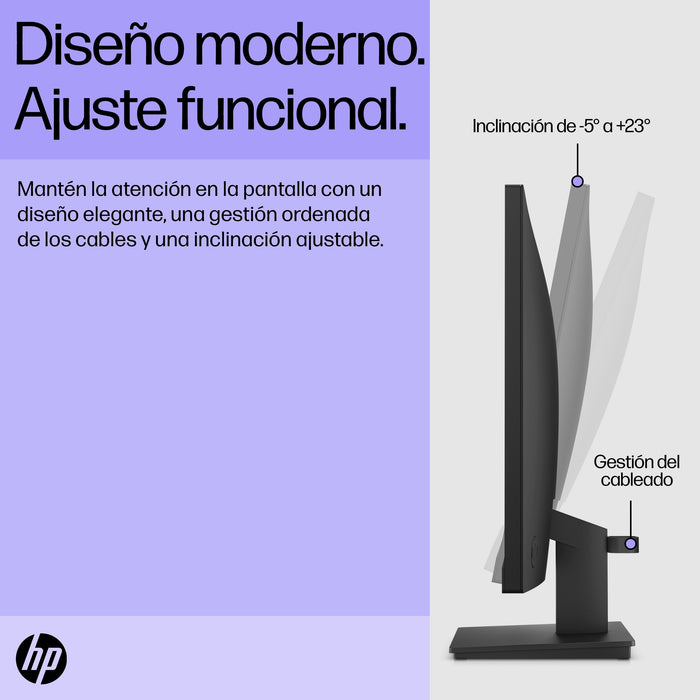 EAN 0196548193844 - HP V24i G5 FHD Monitor pantalla para PC 60,5 cm (23.8") 1920 x 1080 Pixeles Full HD LCD Negro imagen 15
