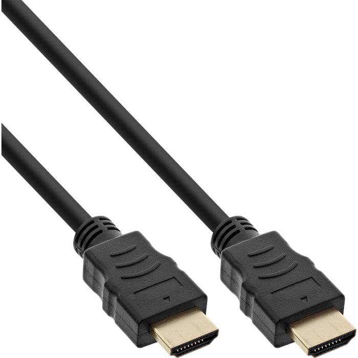25cs. Bulk-Pack Inline® Hdmi High Speed Cable With Ethernet Macho A Macho Gold Plated Black 3m